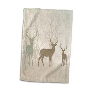3dRose Doreen Erhardt Wildlife Juego de siluetas de_1
