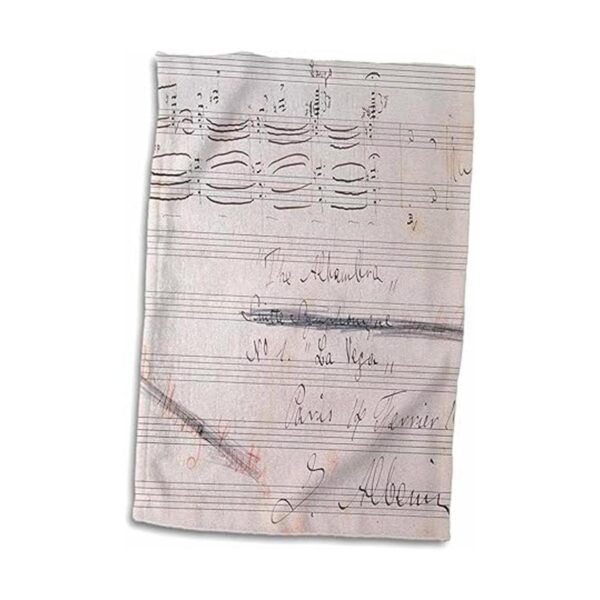 3D Rose Isaac AlbenizSpanish ComposerMusic Manuscrito Hi13_2