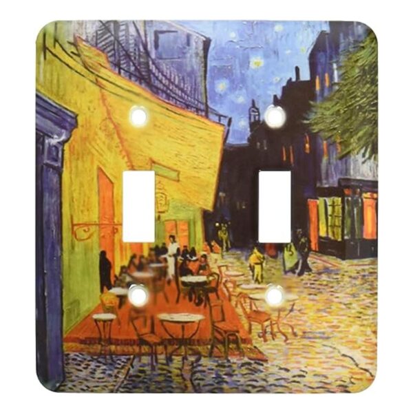 3dRose LLC lsp1556532 Café Terraza por la noche por_1
