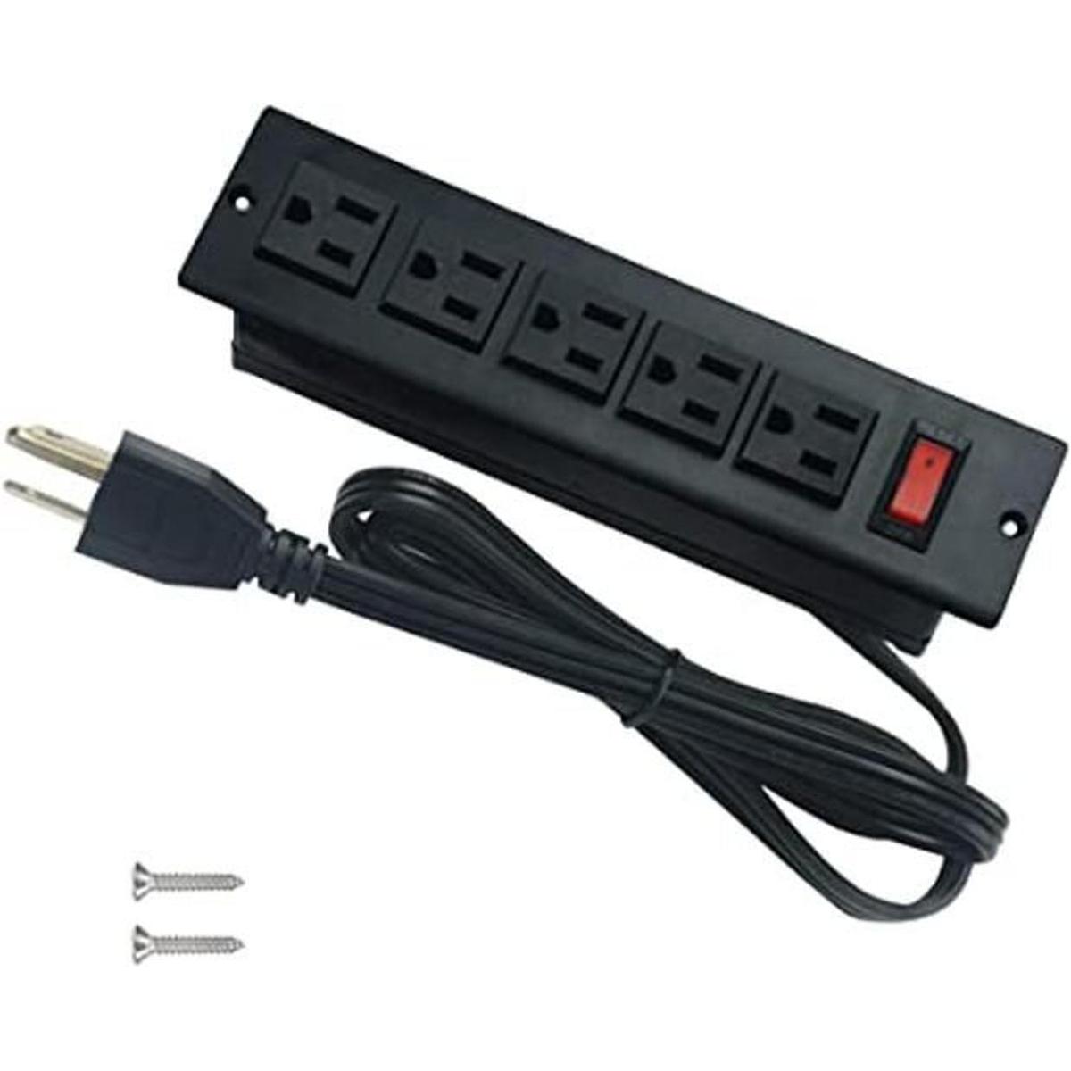 Tomacorrientes de escritorio empotrables con interruptor