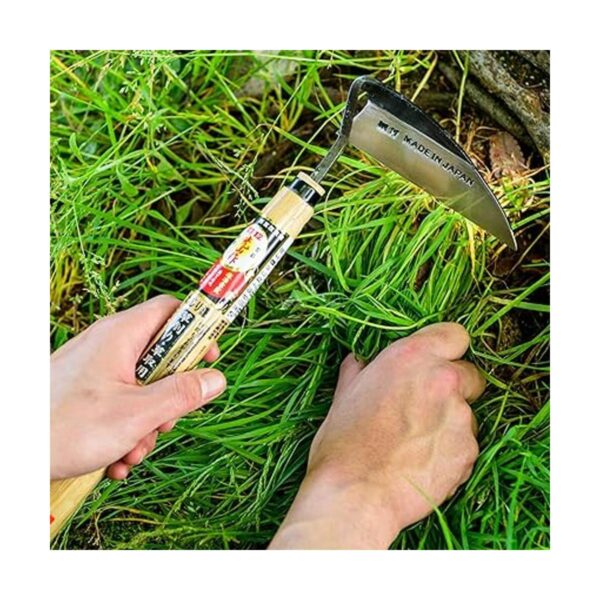 Hounen Nejirikama de hoz de jardinería japonesa con hoja_4