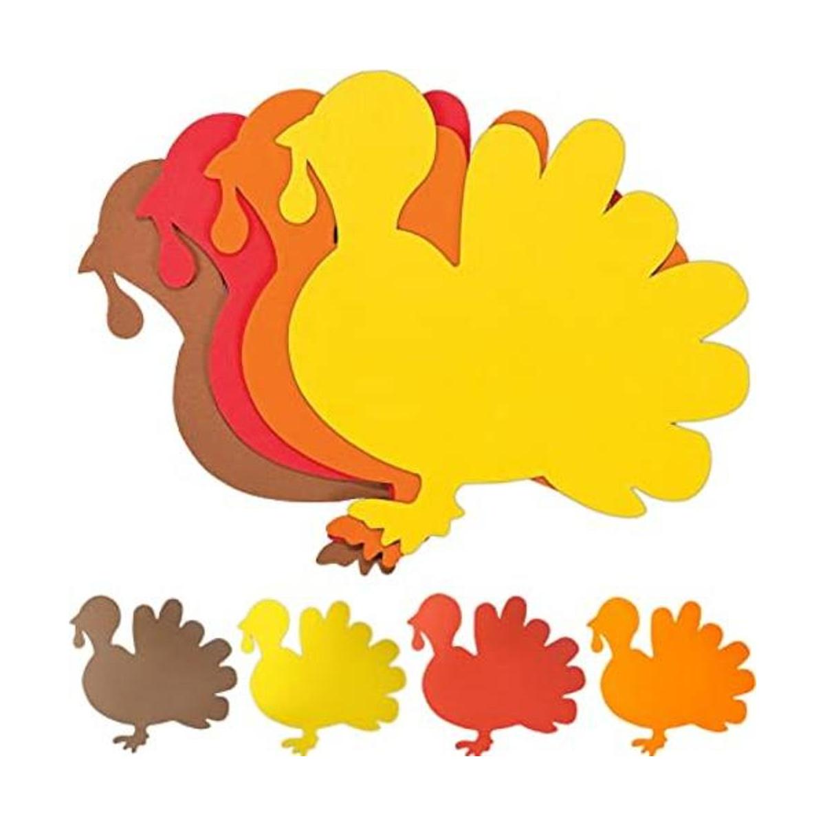 4Es Novelty Pavo de espuma de 8 pulgadas en blanco 12