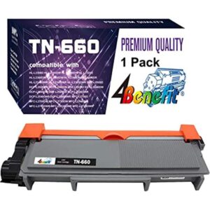 Cartucho de tóner compatible con 4Benefit 1 negro TN660