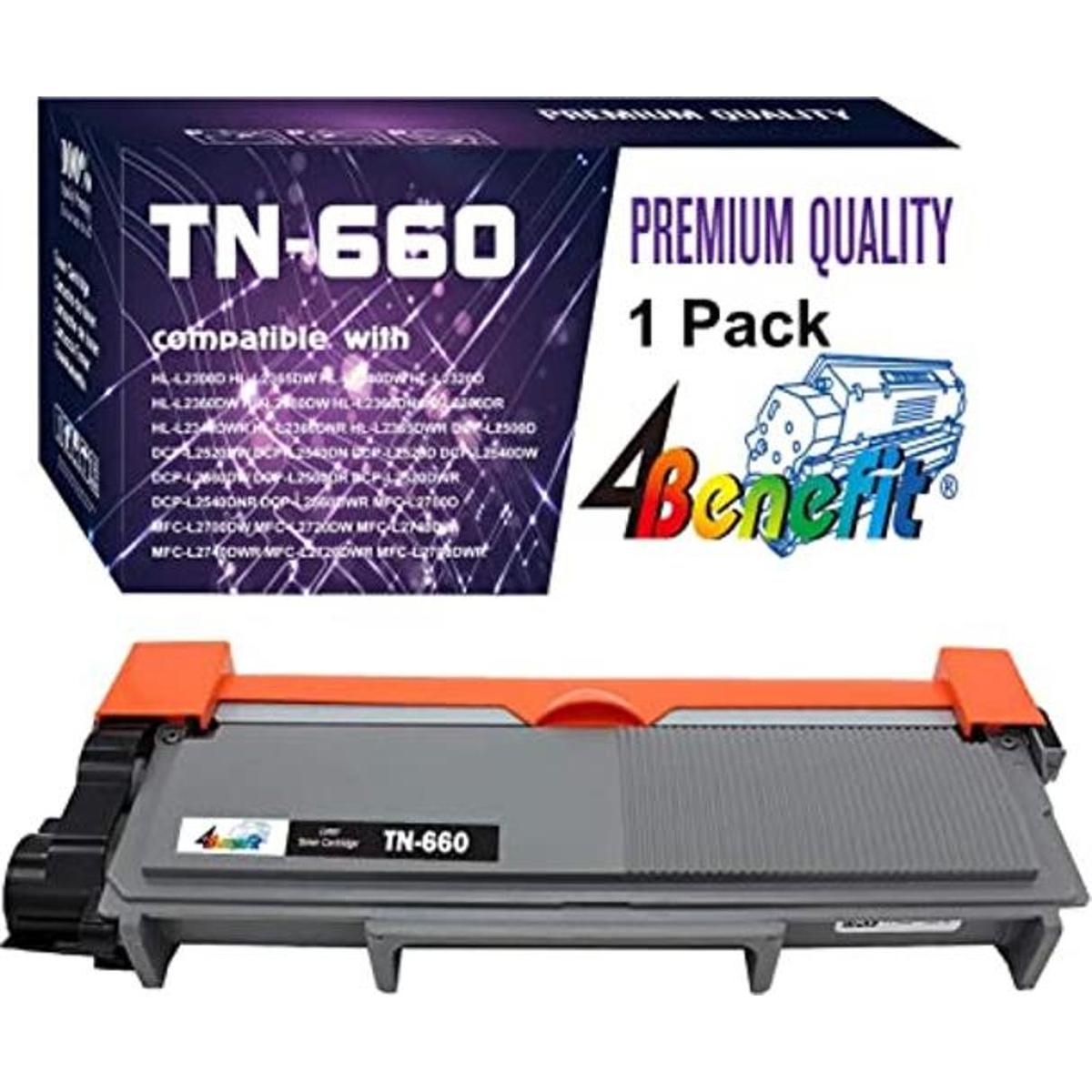 Cartucho de tóner compatible con 4Benefit 1 negro TN660