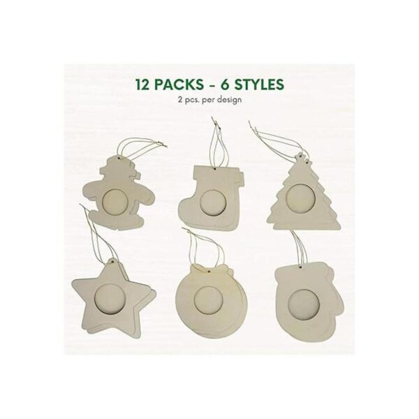 4Es Novelty Marco de fotos de madera para manualidades
