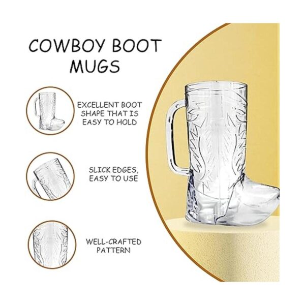 4Es Novelty Taza para botas de vaquero 10 unidades de_4