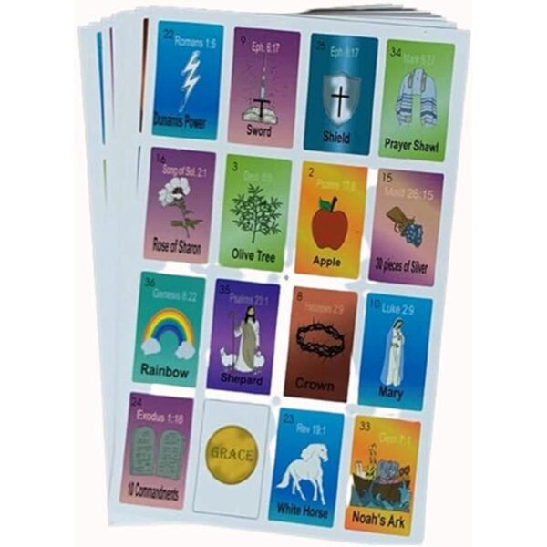 Juego de Loteria de la Biblia Bingo Bingo cristiano_5