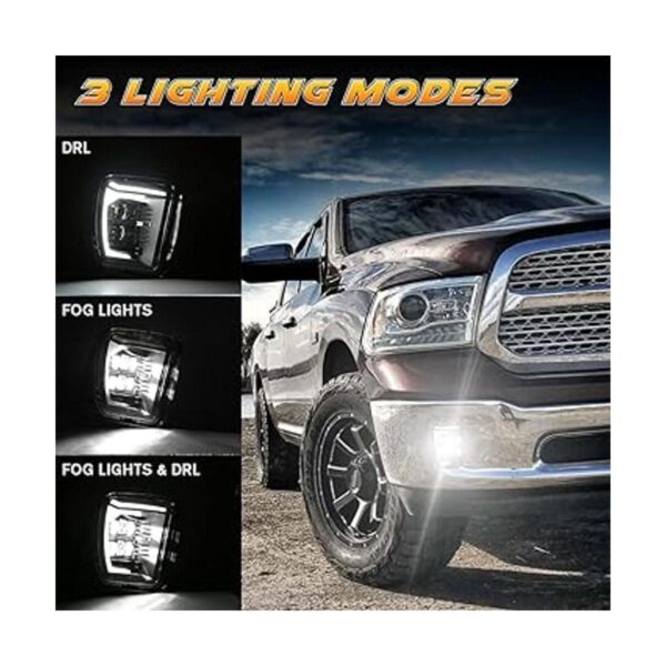 4X4FLSTC Kit de montaje de luces antiniebla LED DRL_2