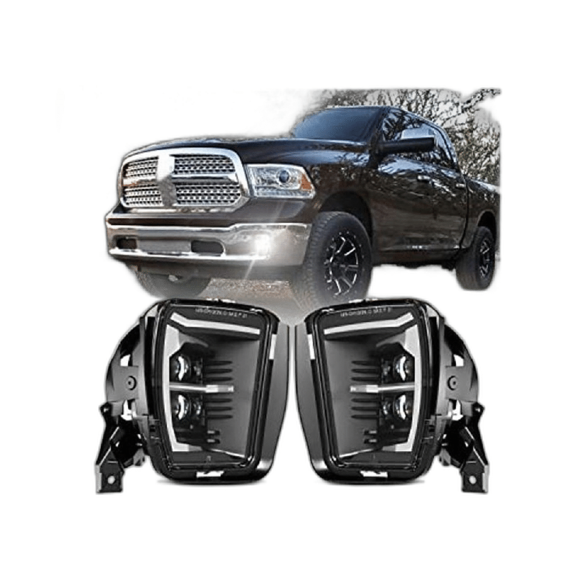 4X4FLSTC Kit de montaje de luces antiniebla LED DRL