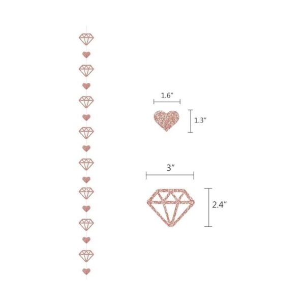 Pancarta de novia de oro rosa con purpurina para_3