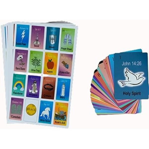 Juego de Loteria de la Biblia Bingo Bingo cristiano_3