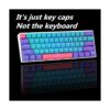 Ussixchare Teclas PBT retroiluminadas para teclado de