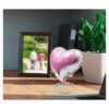 Urna de recuerdo de corazón rosa mini urna de ceniza_5