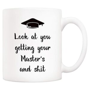 5Aup Regalos de Navidad Divertidos Masters Graduación Taza_1