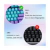 Ussixchare Teclas PBT retroiluminadas para teclado de