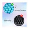 Ussixchare Keycaps Juego de teclas PBT con