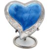 Urna de recuerdo de corazón azul cielo Mini urna de