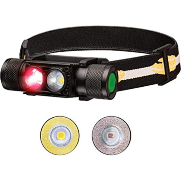 Linterna frontal roja recargable 77 para exteriores D25LR_1