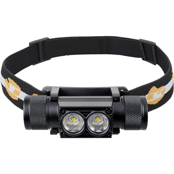 Linterna frontal recargable de 1200 lúmenes con luz LED_1