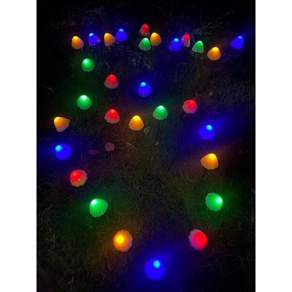 Luces solares de decoración de hongos para jardín_2