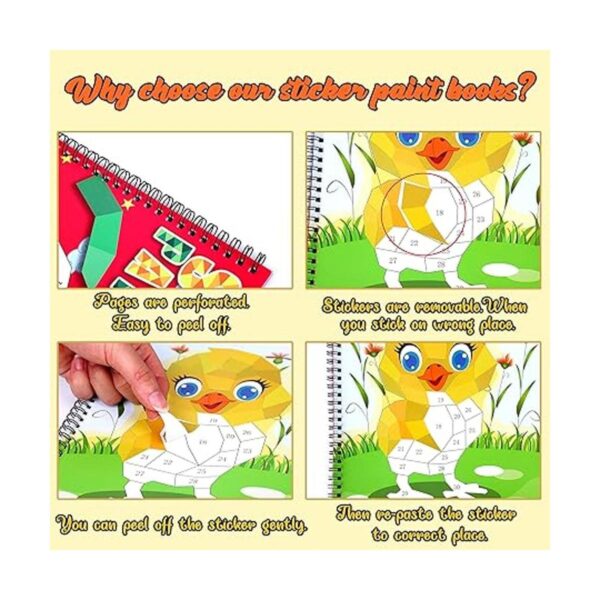4 libros de pintura para manualidades para niños de 4 a 8
