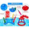 Juego de juguetes de piscina Aro de baloncesto flotante_4