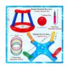Juego de juguetes de piscina Aro de baloncesto flotante_3
