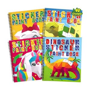 4 libros de pintura para manualidades para niños de 4 a 8