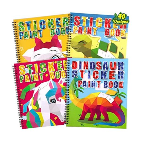 4 libros de pintura para manualidades para niños de 4 a 8