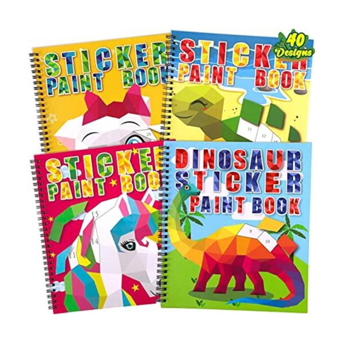 4 libros de pintura para manualidades para niños de 4 a 8