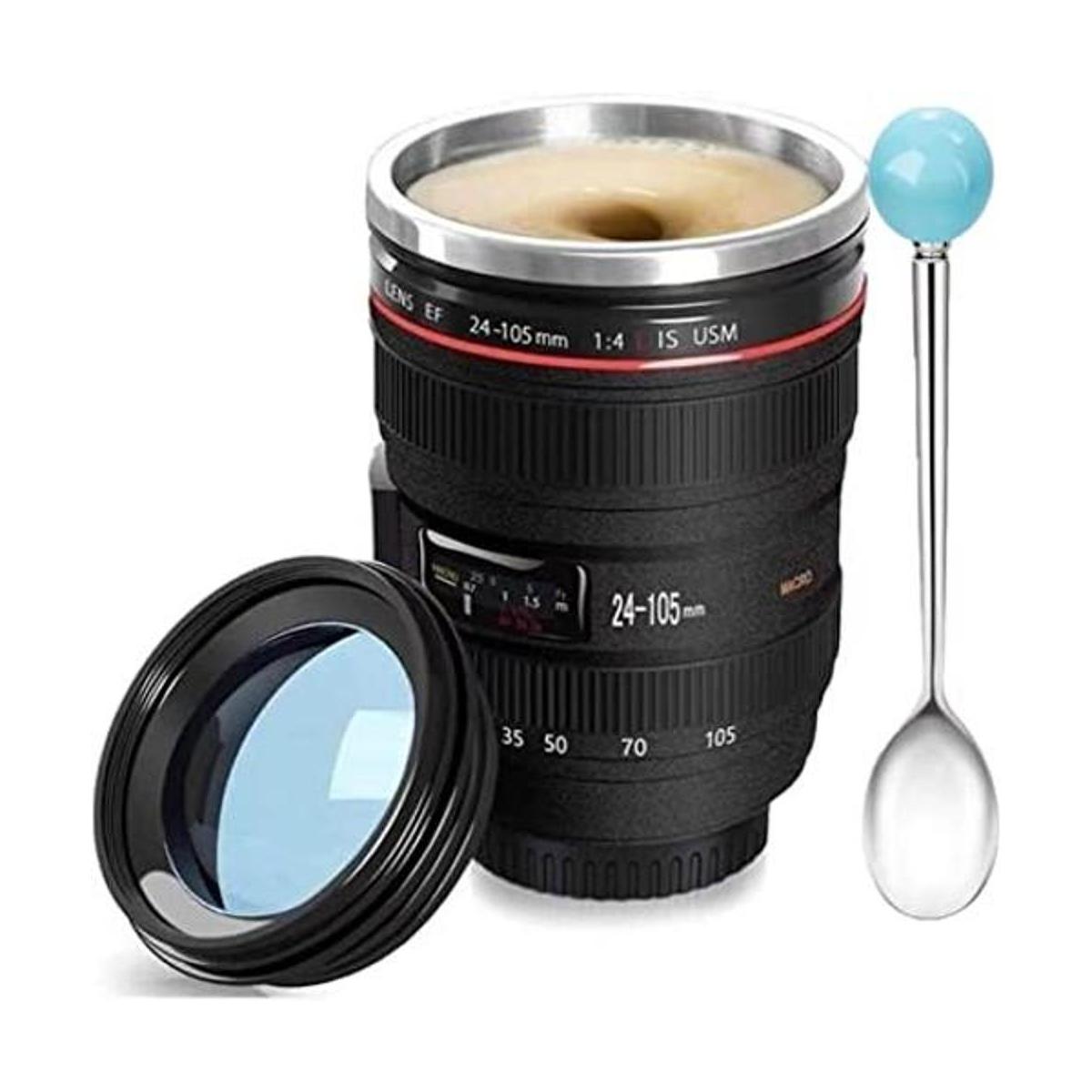 Taza de café para lente de cámara taza para lente de