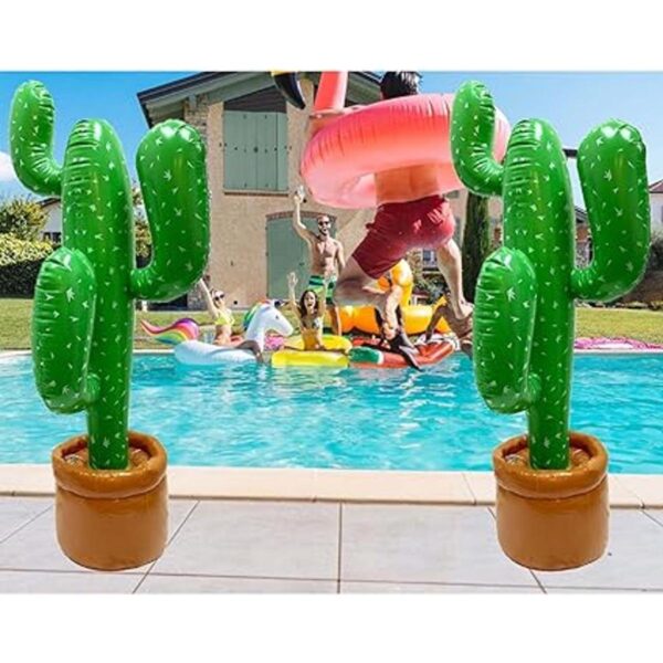 GiftExpress Paquete de 2 decoraciones inflables de cactus_2
