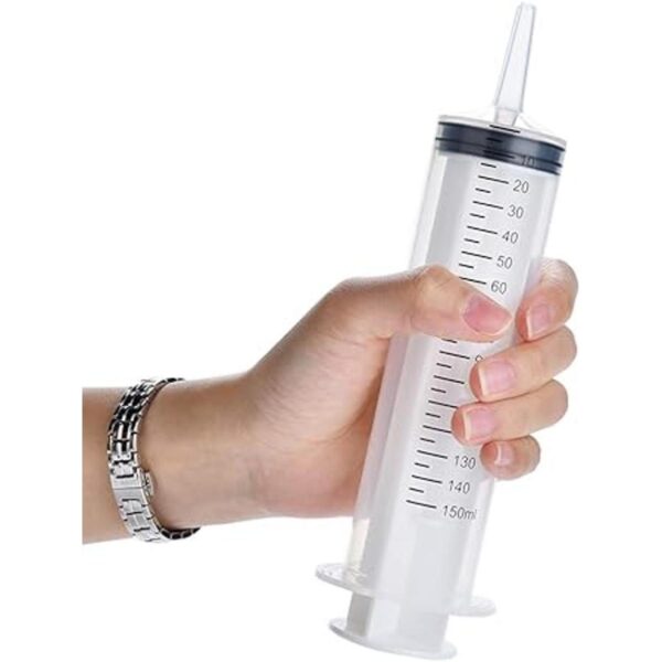 Jeringa de 5.1 fl oz con tubo de 27.6 pulgadas jeringa de