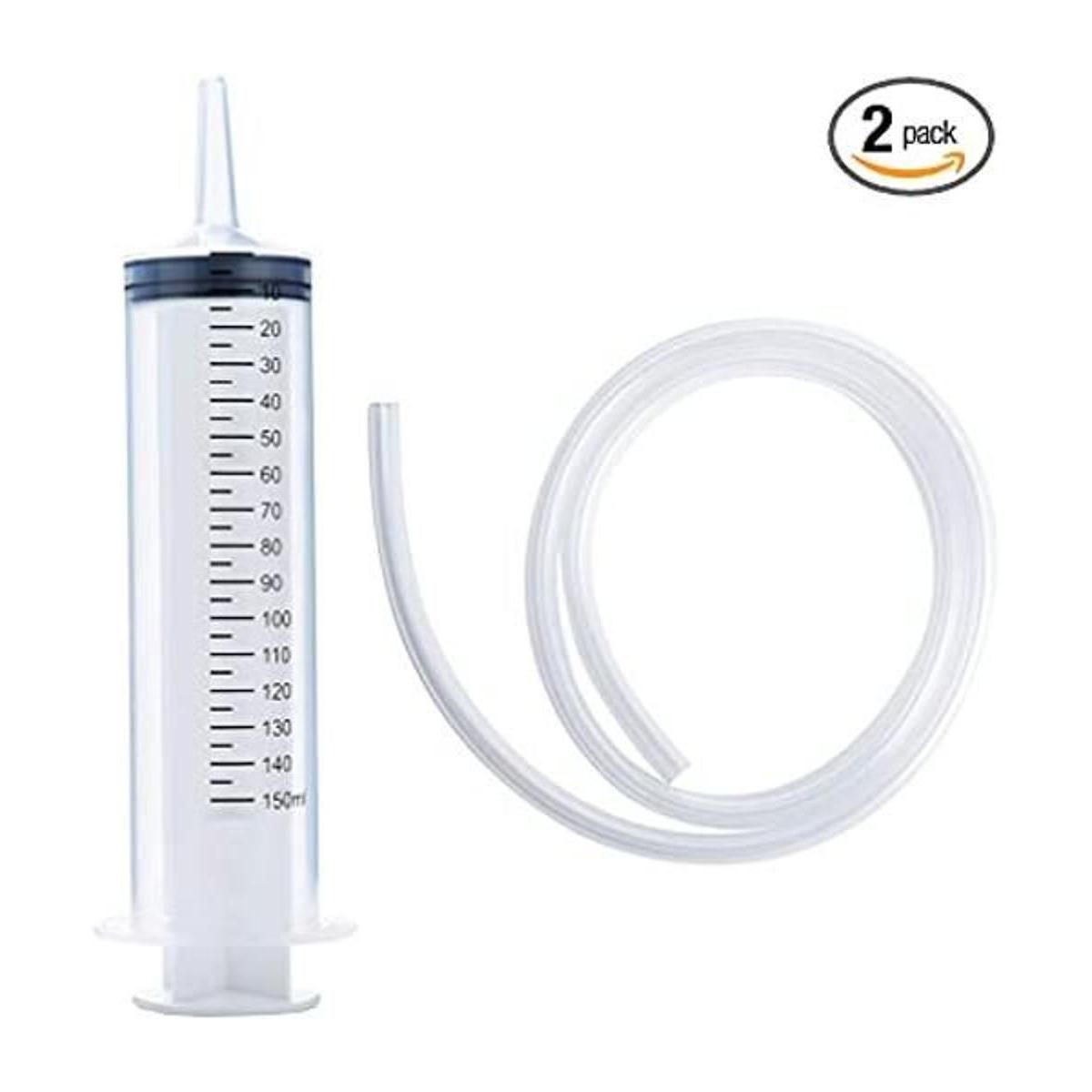 Jeringa de 5.1 fl oz con tubo de 27.6 pulgadas jeringa de