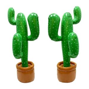 GiftExpress Paquete de 2 decoraciones inflables de cactus_1