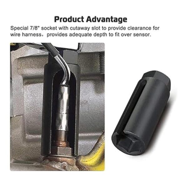 Enchufe de sensor de oxígeno con corte lateral de alambre