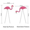 Juego de 2 pequeños adornos de flamencos rosados para_3