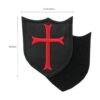 Knights Templario Parches bordados de gancho y bucle 2_3