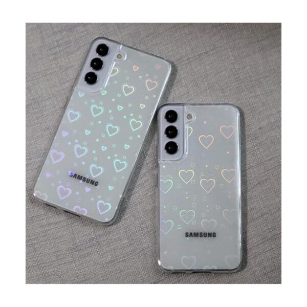 AFocus Funda para Galaxy S22 con diseño de corazón_5