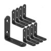 Paquete de 20 soportes de acero inoxidable en forma de L