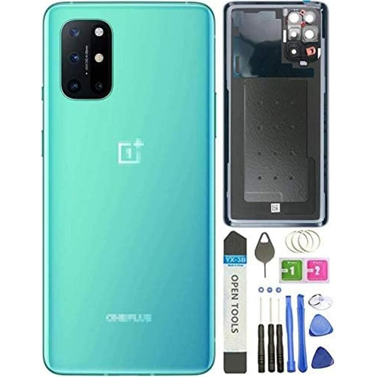 Para Oneplus 8T contraportada vidrio reemplazo con cámara