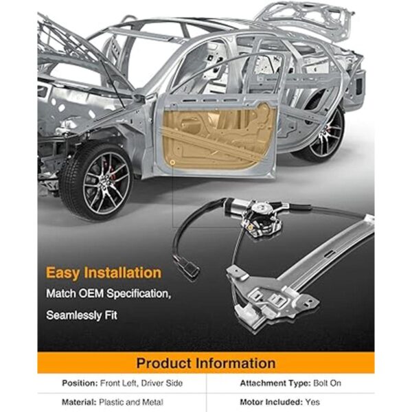 APremium Elevalunas eléctrico con motor de repuesto para_3
