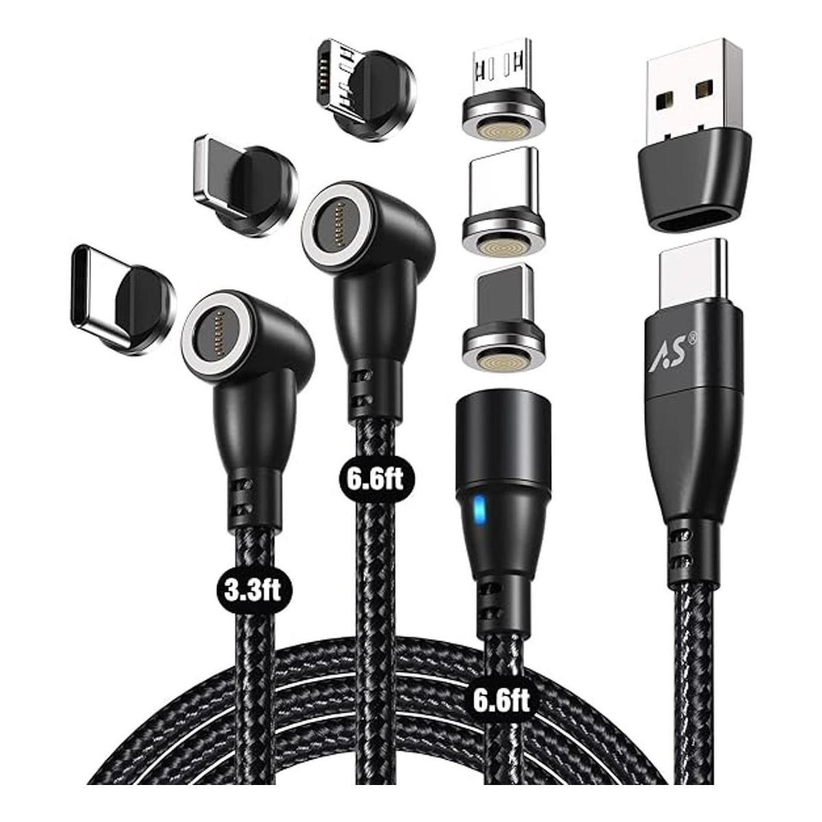 Gen 3 PD 60W USB C a USB C paquete de 3 cables de carga