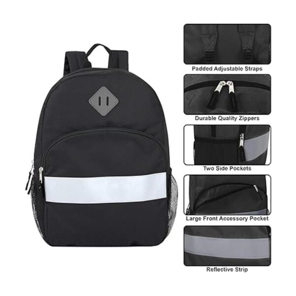 Mochila de color sólido para la escuela mochila con tira_2