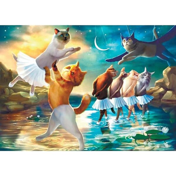 A2PLAY Rompecabezas de gatos para adultos 1000 piezas_1