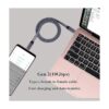 AAOTOKK Cable de extensión plano trenzado tipo C 3.1