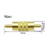 AAOTOKK Conector RCA macho a RCA macho chapado en oro 5_2