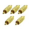AAOTOKK Conector RCA macho a RCA macho chapado en oro 5_1