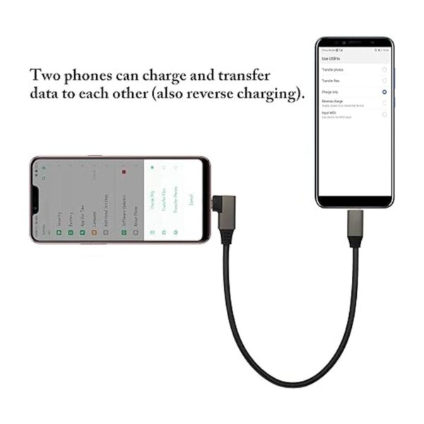 extensión USB 3.1 tipo C a tipo C de 90 grados de 60W y 3A_5