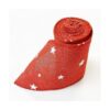 Cinta de arpillera roja de 5.0 in x 14.8 ft con diseño de